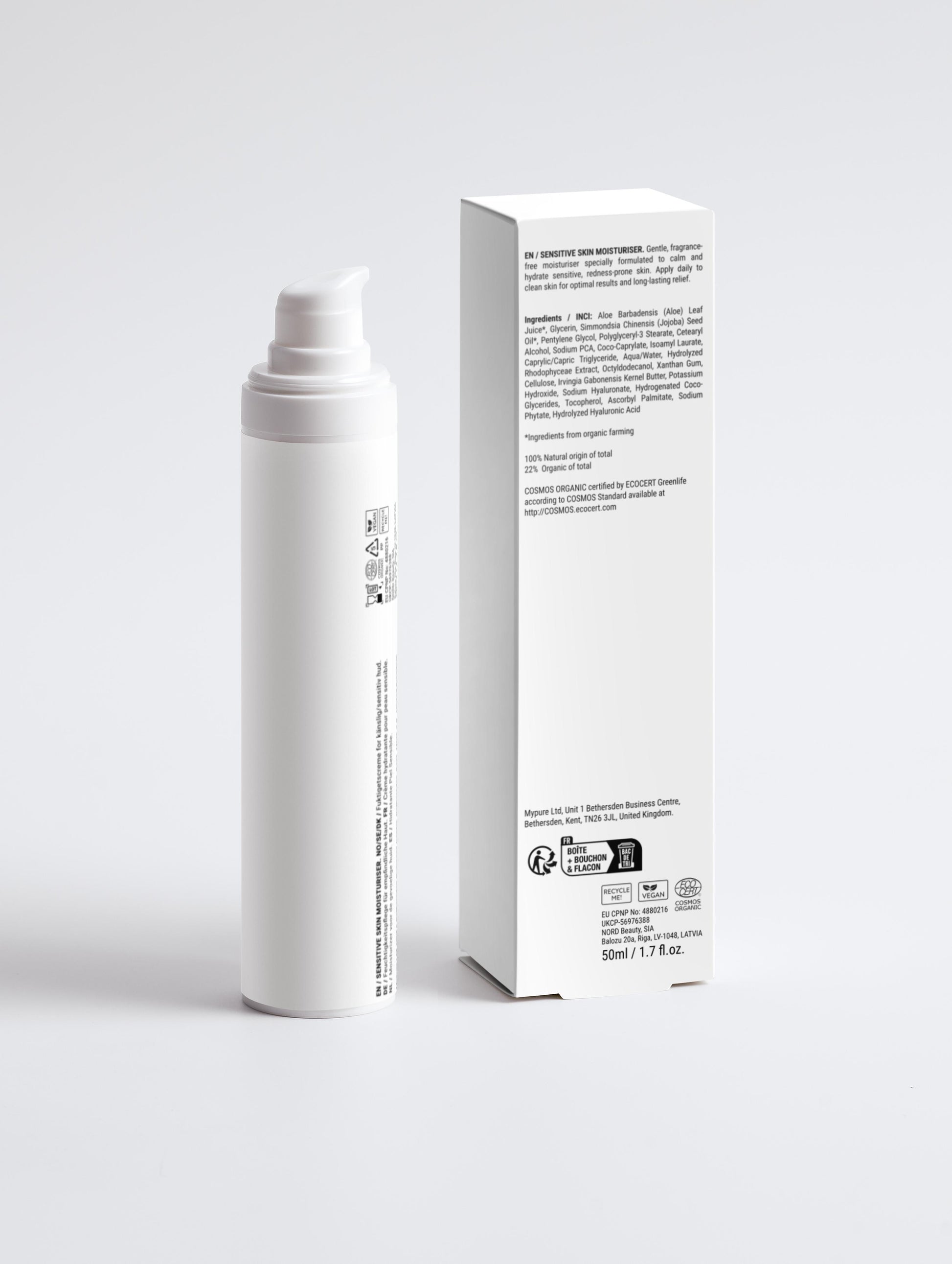 Sensitive Skin Moisturiser, Fragrance Free